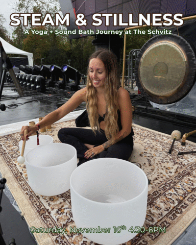 Steam & Stillness: A Yoga + Sound Bath Journey at The Schvitz